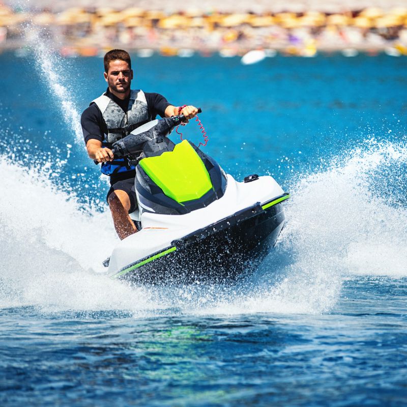 jet skiing